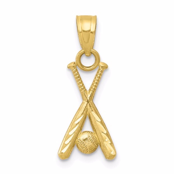 Other - 10k Baseball With Bats Charm